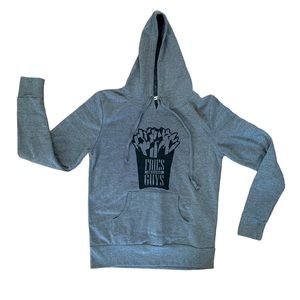 Fries before guys hoodie sweater‎ size med 24x19